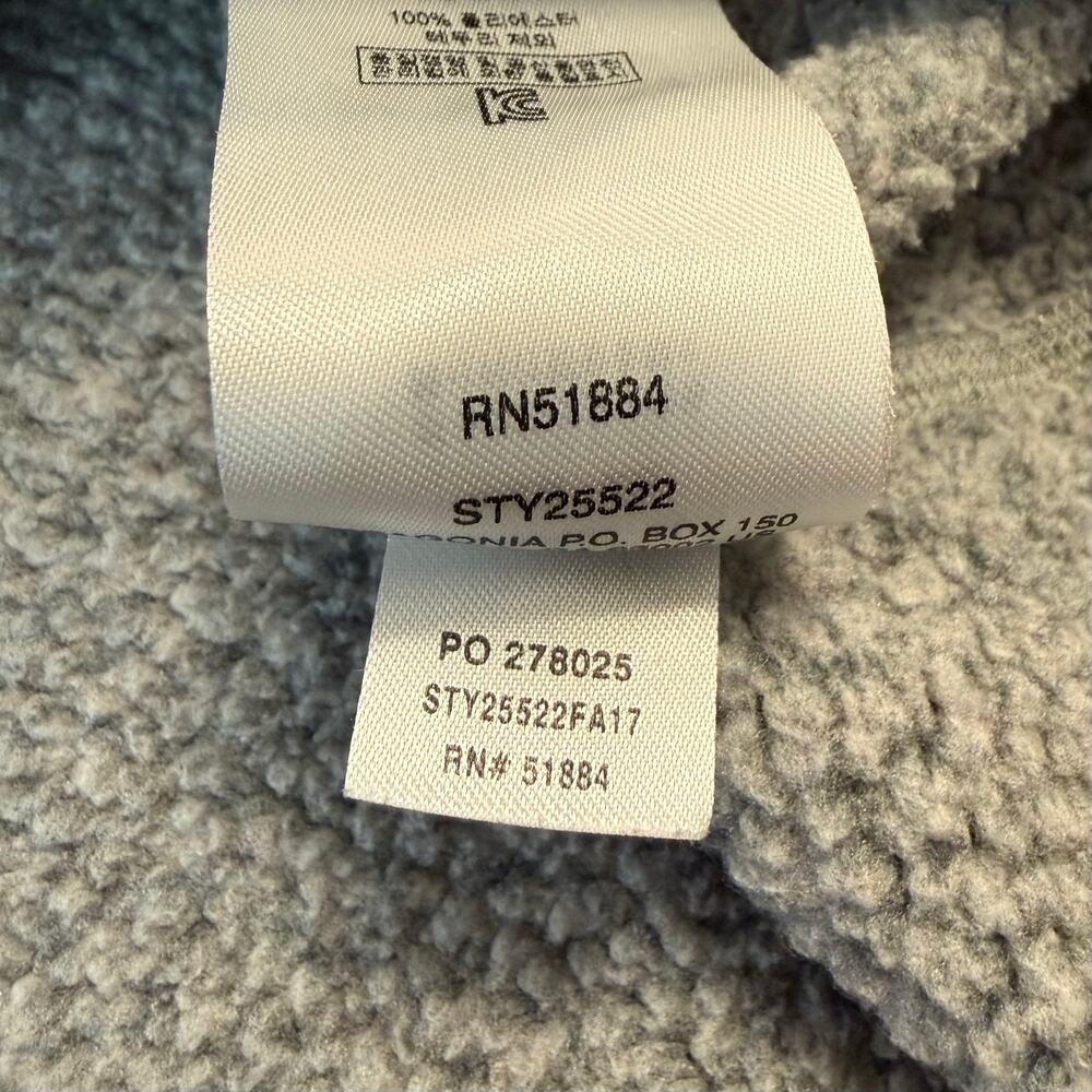 Patagonia Better Sweater 1/4-Zip Fleece Pullover Jacket Stonewash Gray Men’s XXL - Picture 8 of 10
